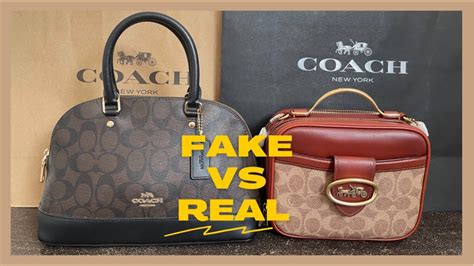 authentic vs fake coach bag|real coach purse.